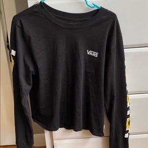 Vans long sleeve crop top